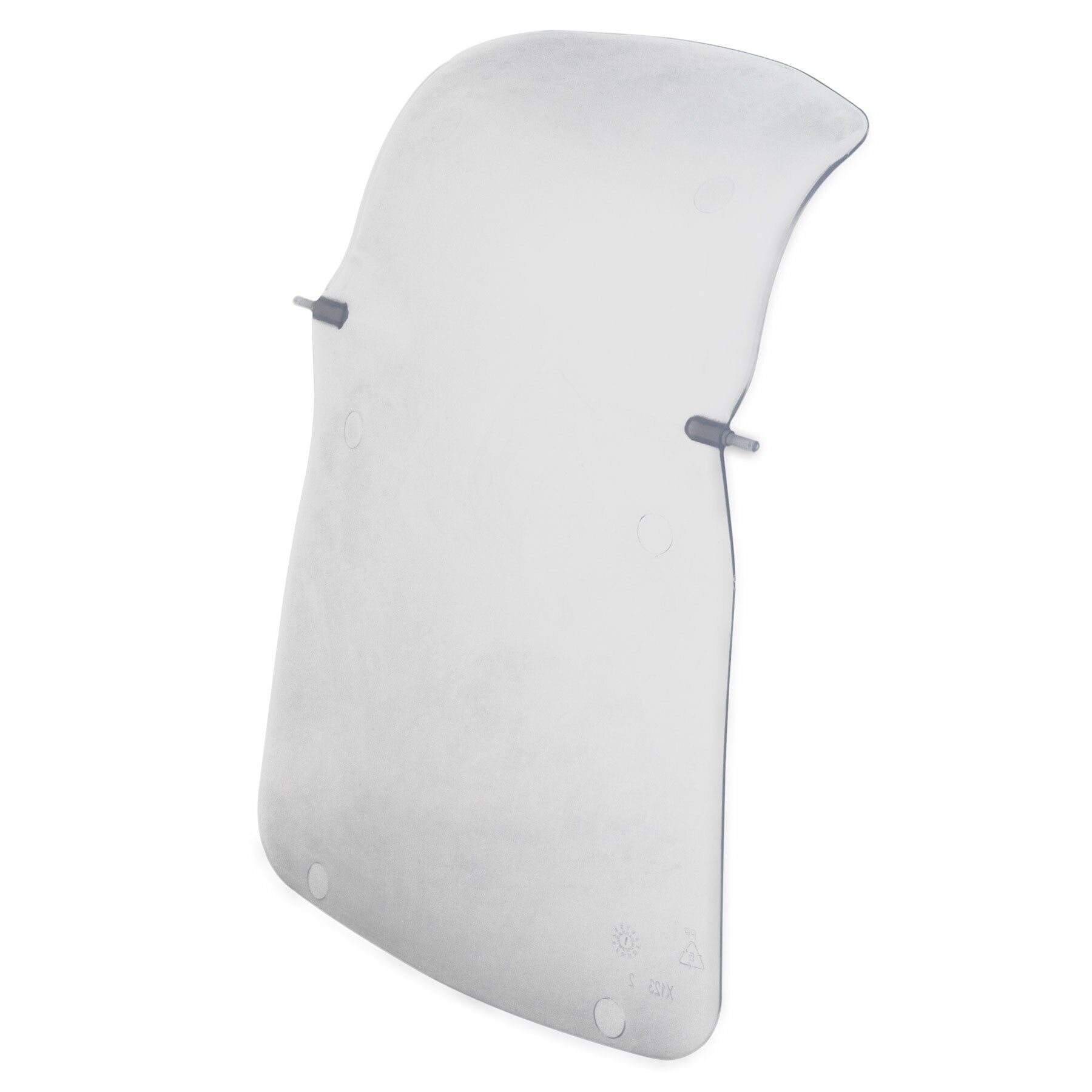 The Jumbo Replacement Door for Hooded Wave Litter Pans from Pet-mates features transparent windshield glass with mounting hardware on a white background, reminiscent of Pet-mates Stay Fresh designs, offering a smooth surface for excellent visibility and durability.